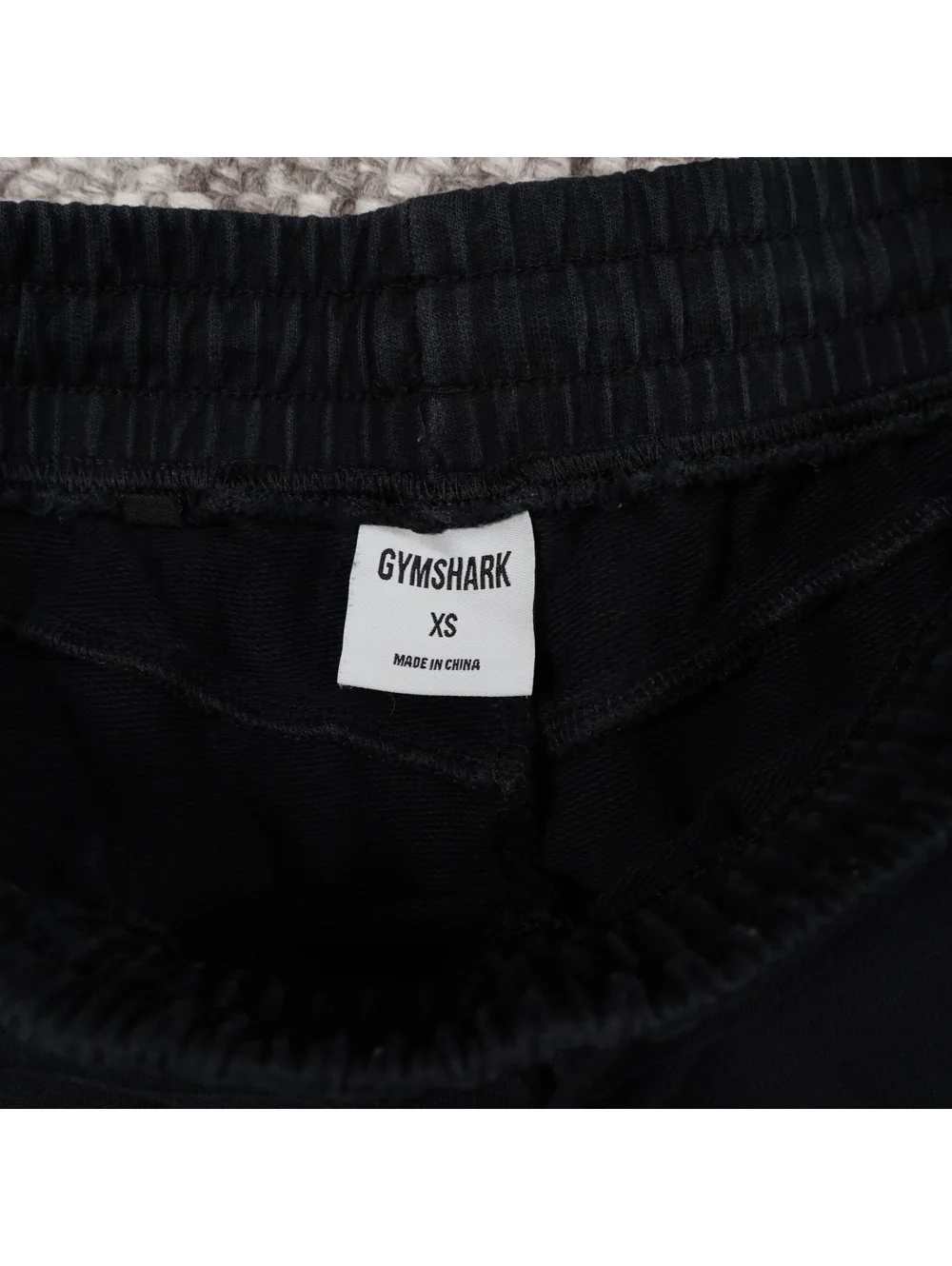Gymshark Fitness Black Sweat Shorts Womens XS Drawstring Lounge Athletic